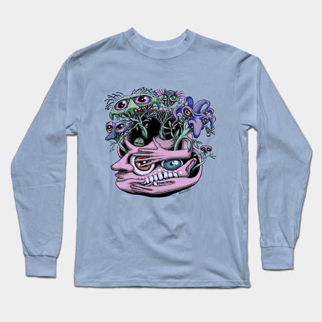 Head Garden Long Sleeve T-Shirt by WisehArt